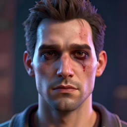 uncanny valley face portrait of a badly 3 d modeled man, rendered in bryce 3 d and daz, ray - tracing, vibrant color, depth of field, cinematic lighting, sharp focus, rule of thirds, creepy, trending on artstation