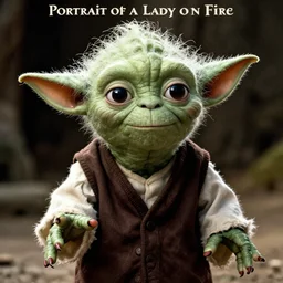 Yoda in the movie poster for Portrait of a Lady on Fire
