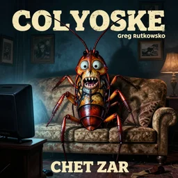 large zombie roach sitting a whole couch watching tv by greg rutkowski and chet zar, horror movie poster, hyper realist face, photo realistic, satanic, award - winning, museum worthy tool music video, post - processing 8 k
