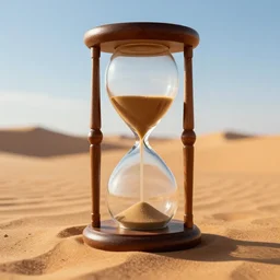 hourglass in desert landscape dreamlike perfect symmetry very detailed lighting 4 k digital art featured in artstation