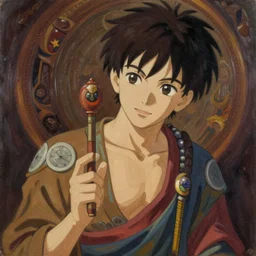 anime buddhist rooney mara, intricate oil painting by greg rutkowski, trending on artstation