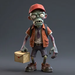 angry zombie mail - man, full body portrait, horror core, apocalyptic, feeling of grimdark, sharp focus, fiction, hyper detailed, digital art, trending in artstation, cinematic lighting, studio quality, smooth render, unreal engine 5 rendered, octane rendered, art style and nixeu and wlop and krenz cushart