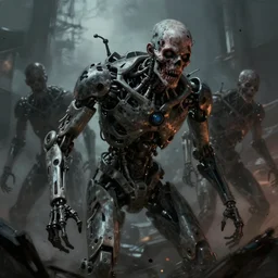 concept art by jama jurabaev, cinematic shot, trending on artstation, high quality, brush stroke, zombies cyborg