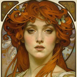 realistic detailed face portrait of Lilith by Alphonse Mucha, Beeple, greg rutkowski, wlop, Jeffery Smith, Art Nouveau, Neo-Gothic, gothic, rich deep colors