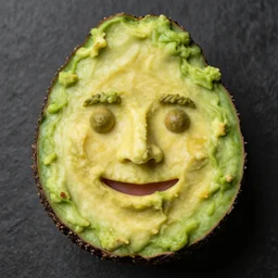 guacamole shaped like saul goodman face