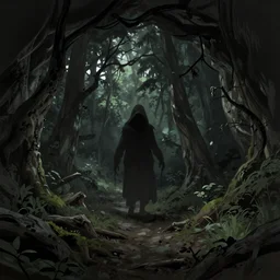 Scary cave in the forest, trending on artstation, by Noah Bradley