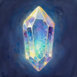 a painterly stylized!! glowing magical gemstone crystal!! by james gilleard