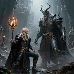 morpheous, king of dreams and nightmares fighting morgoth, the fallen istari