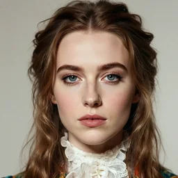 portrait of florence welsh of florence and the machine, pop surrealism, rococo, fine face, pretty face, key visual, realistic shaded perfect face, fine details by stanley artgerm lau, wlop, mark ryden, andrei riabovitchev, marc simonetti, and sakimichan, trending on artstation