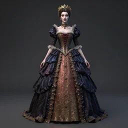 anya taylor - joy vampire queen, full body, intricate victorian dress, hyper detailed, digital art, trending in artstation, cinematic lighting, studio quality, smooth render, artgerm, joshua middleton, rafael albuquerque, unreal engine 5 rendered, octane rendered, art style by klimt and nixeu and ian sprigger and wlop and krenz cushart