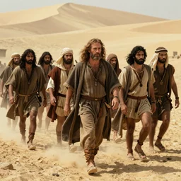 the Israelites crossing the red sea, exodus, cinematic lighting, film still directed by Steven Spielberg