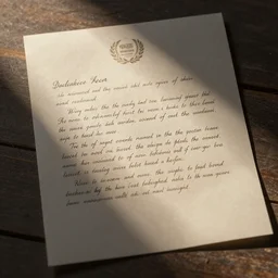 a written letter