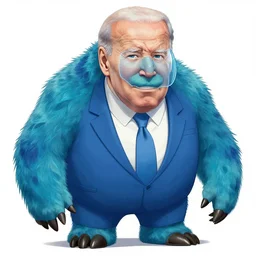 joe biden monster drawn in kentaro miura art style