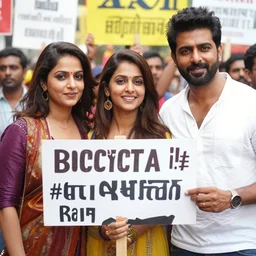 bollywood stars protesting against the recent # boycottbollywood trend