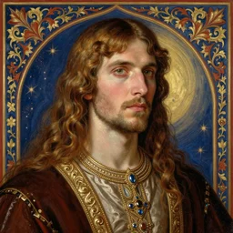 bobby hill, portrait, medieval persian illustration