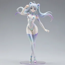 james jean isolated vinyl figure voluptuous harajuku magical girl character design, figure photography, dynamic pose, holographic undertones, motion shapes color design, glitter accents on figure, anime stylized, sharp focus, accurate fictional proportions, high delicate defined details, ethereal lighting