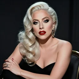 lady gaga photographed by george hurrell, 1 9 3 0 s, 1 9 4 0 s, old hollywood, vintage, glamour, classy, photohoot, canon, highly realistic. high resolution. highly detailed. dramatic. 8 k. 4 k.