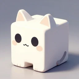 A cat shaped like a cube, 4k deviantart