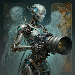 digital artwork, illustration, cinematic camera, elegant biomechanical machinery, intricate machinery, biomimicry, bioluminescence, the ghosts in the machine, cyberpunk concept art by artgerm and Alphonse Mucha and Greg Rutkowski, highly detailed, elegant, intricate, sci-fi, sharp focus, dramatic lighting, Trending on Artstation HQ, deviantart