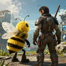 a bee movie and fallout 4 crossover game