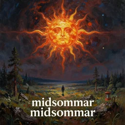 midsommar alternate stories : the sun evil in astral portal, oil painting, ultradetailed, digital painting, ultradetailed, artstation