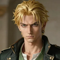 a portrait of dio brando by michelangelo, high quality, detailed, very beautiful
