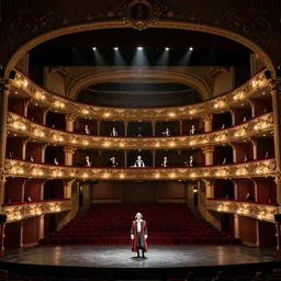 a digital image trained on thousands of theater photos from famous Shakespearean stage productions of The Tempest, deep emotional, highly dramatic, dark and modern, photorealistic, award winning
