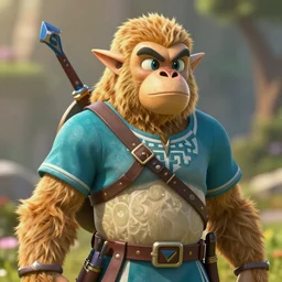 Fine art photo of the A Goron from Zelda, you can see a bokeh effect behind the Goron, the photo was taken by Annie Leibovitz, photorealistic, matte painting, hyper realistic, concept art, 4k, 8k, cinematic composition, cgsociety, HD, highly detailed, octane render, unreal engine 5, trending on artstation, shaders