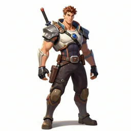 “concept art for an animated character, in the style of Valorant, Riot Games”