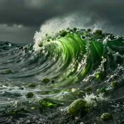 tidal wave of green snot