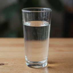 ein Glas Wasser.
