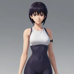 a fullbody portrait of motoko kusanagi ghost in the shell, finely detailed features : : gits sac twenty forty five netflix : : by ilya kuvshinov, rossdraws, artgerm, sola digital arts, production ig, volumetric lighting, anti aliasing, raytracing : :