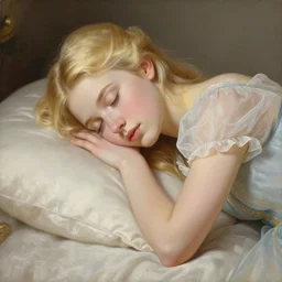 a soft and breathtaking detailed painting of a sleeping blonde princess in the style of Gustav Klimt, , shiny gold, elegant, highly detailed, artstation, concept art, matte, sharp focus, art by Gustav Klimt