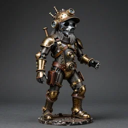 hyper real photograph of a steampunk gogotte statue