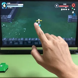 a human hand in a video game