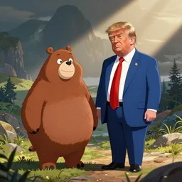 carebears and donald trump cartoon