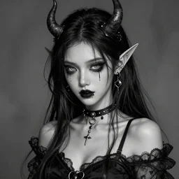demon girl by michausart
