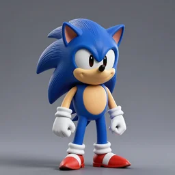 Portrait of Danny DeVito as Sonic the Hedgehog, studio lighting, model, HDR, 24MP, trending on artstation