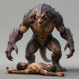 a monster use human to reproduce by neville page, ken barthelmey, carlos huante and doug chiang, sharp focus, trending on artstation, hyper realism, octane render, 8 k, hyper detailed, ultra detailed, highly detailed, zbrush, concept art, creature design