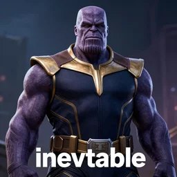 a meme of thanos with the text inevitable at the bottom