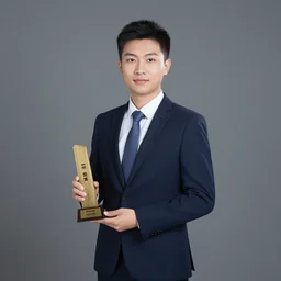 corporate portrait, junior sales executive, employee of the year, professional studio lighting