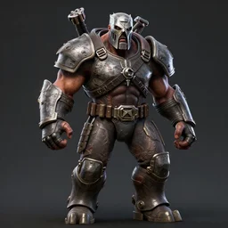 4 k unreal engine render of doomguy cool pose, ultra details