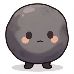 chibi humanoid boulder