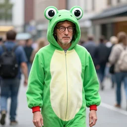 john lennon in a super mario bros 3 frog suit onsie street photography 1 9 6 5