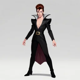 david bowie as jareth the goblin king, character art