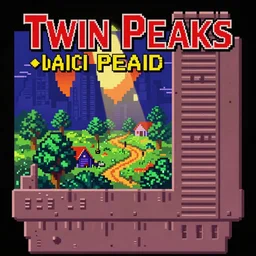 Twin Peaks as NES Nintendo Sega Mega Drive Genesis game pixelated