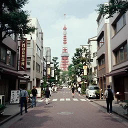 Tokyo's Lombard Street In 1975, Kodachrome photo