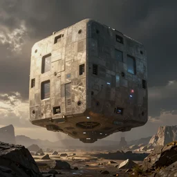 A Borg Cube, from Star Trek