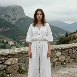 a guanche in Anaga in yorgos lanthimos style