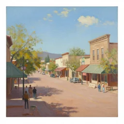 prescott arizona town square painting by thomas cole
